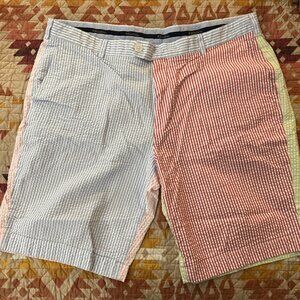 Brooks Brothers Bermuda Short Seersucker Fun Colorblock Stripe